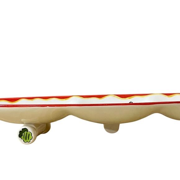 Bella Casa Ganz Skateboard Shaped Serving Platter 3 Compartment Food Graphics - Picture 6 of 8